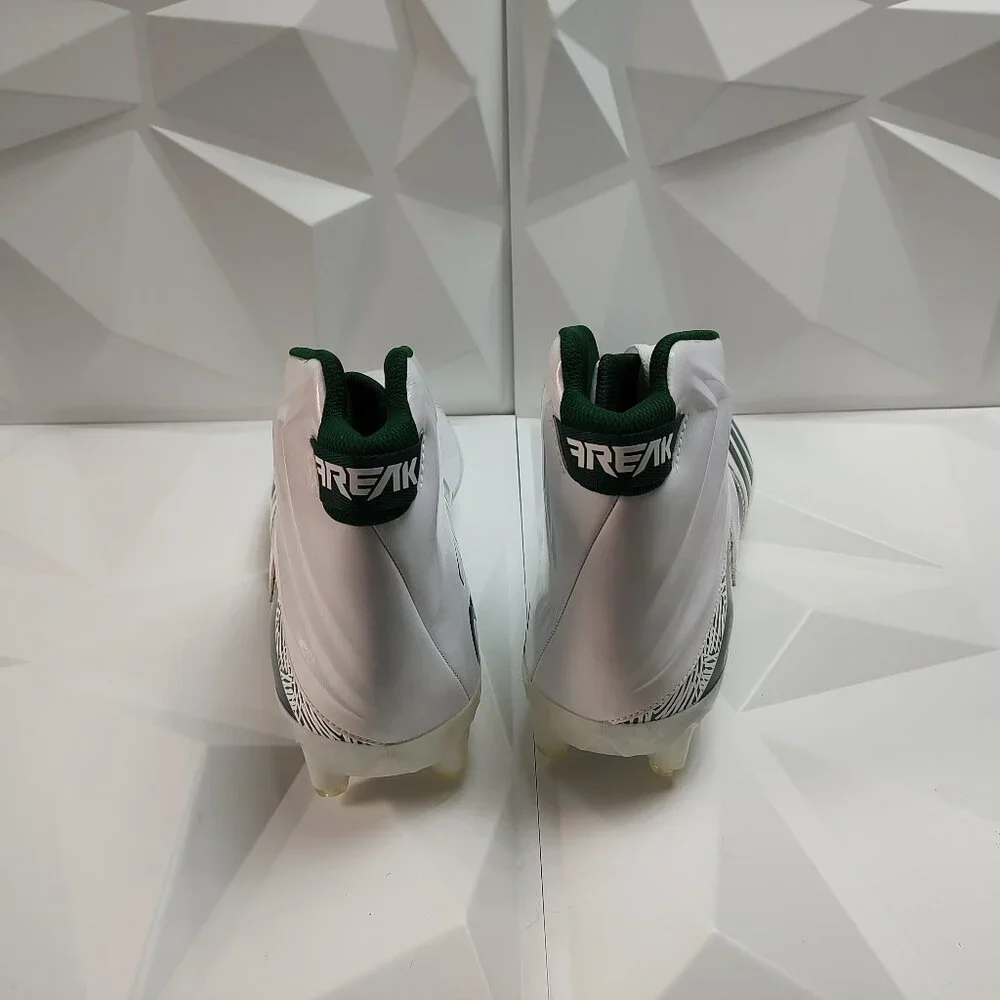 Adidas Mens Football Cleats 17 White Green Shoe Lacrosse Freak X Carbon High - Picture 10 of 14